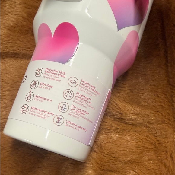 Stanley White Tumbler with Pink Heart valentine’s Day 2026 - Picture 4 of 8